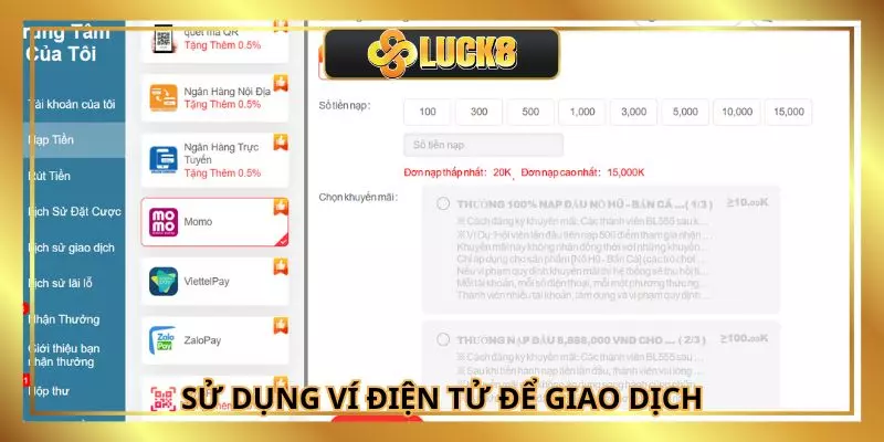 Sử dụng ví điện tử để giao dịch nhanh chóng
